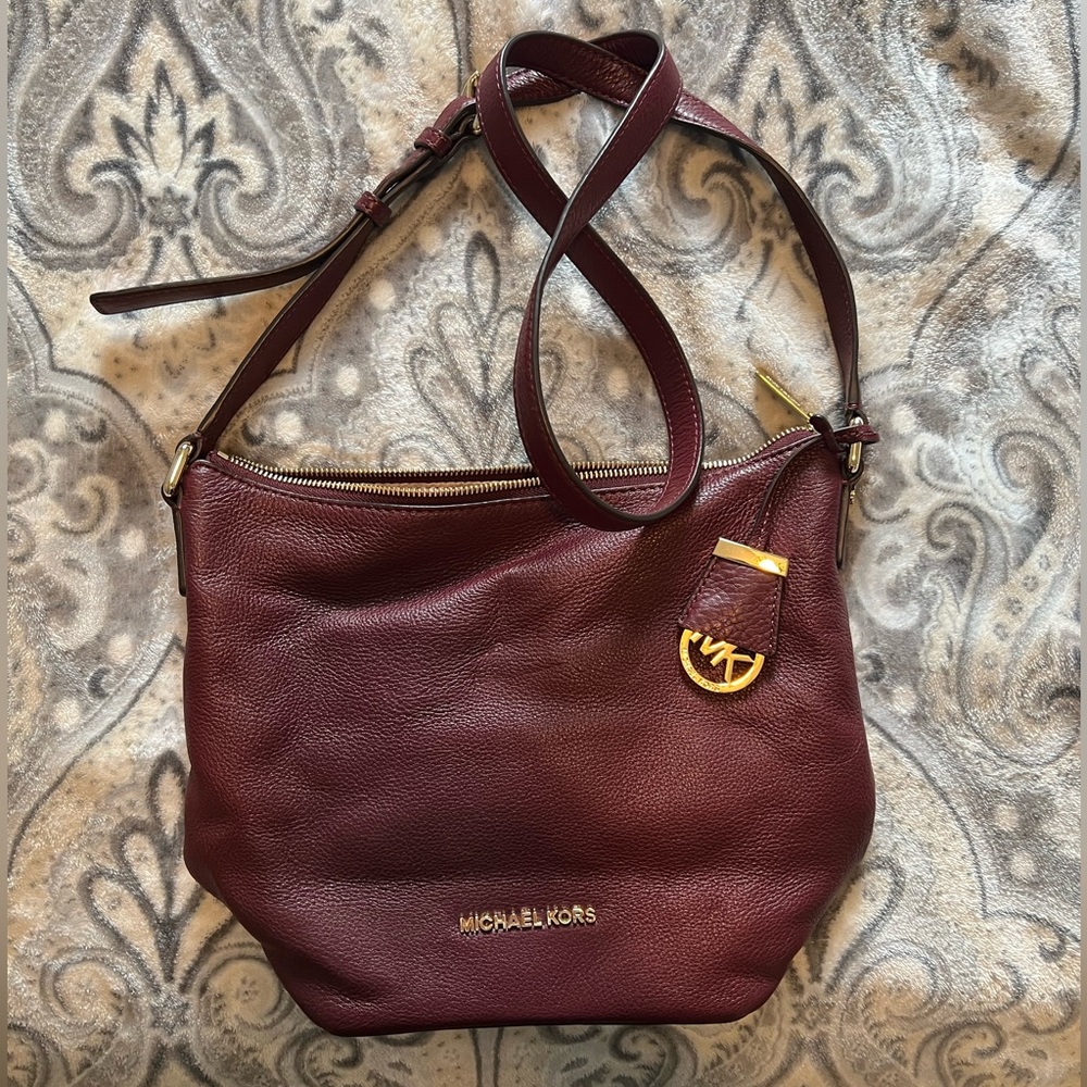 Purple/maroon color michael kors purse